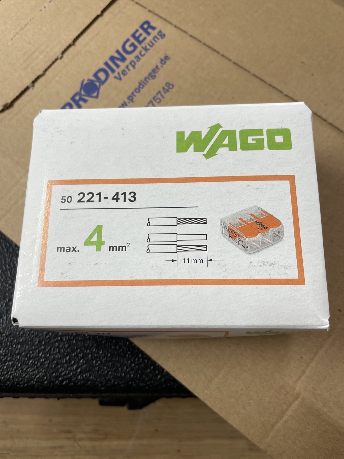 Eine Klinikpackung WAGO 221 Klemmen - geilo